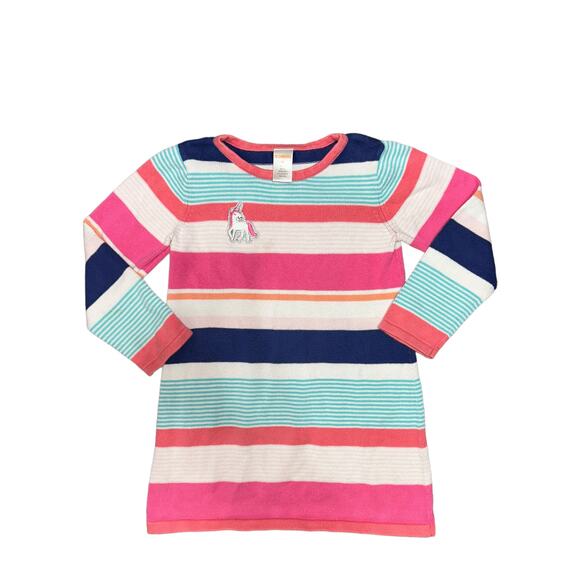 Gymboree Multi Colored Striped Sweater Dress 5T - Picture 1 of 7